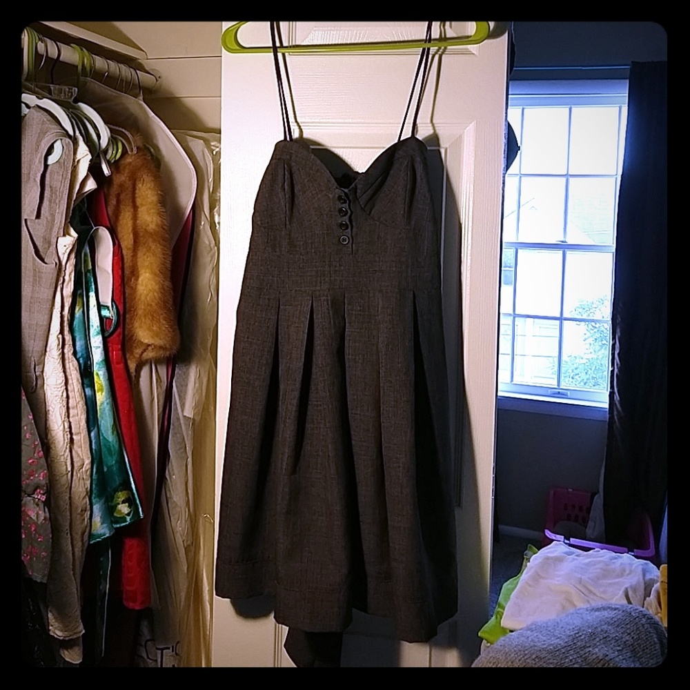 Gray tailored dress